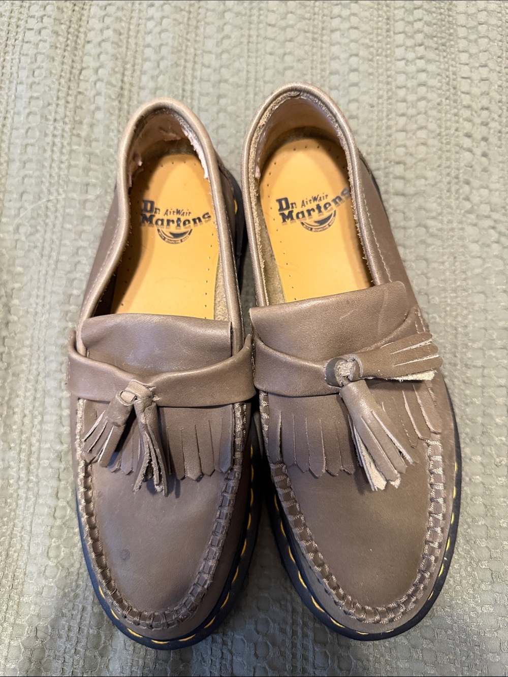 Dr. Martens Women’s Tassel Loafers in Taupe - Picture 2 of 3